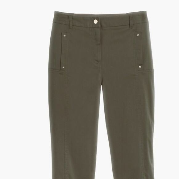Chico's Luxe Utility Green Convertible Ankle Pants Chico's Size 0.5/US Size 4/6 - Picture 3 of 10
